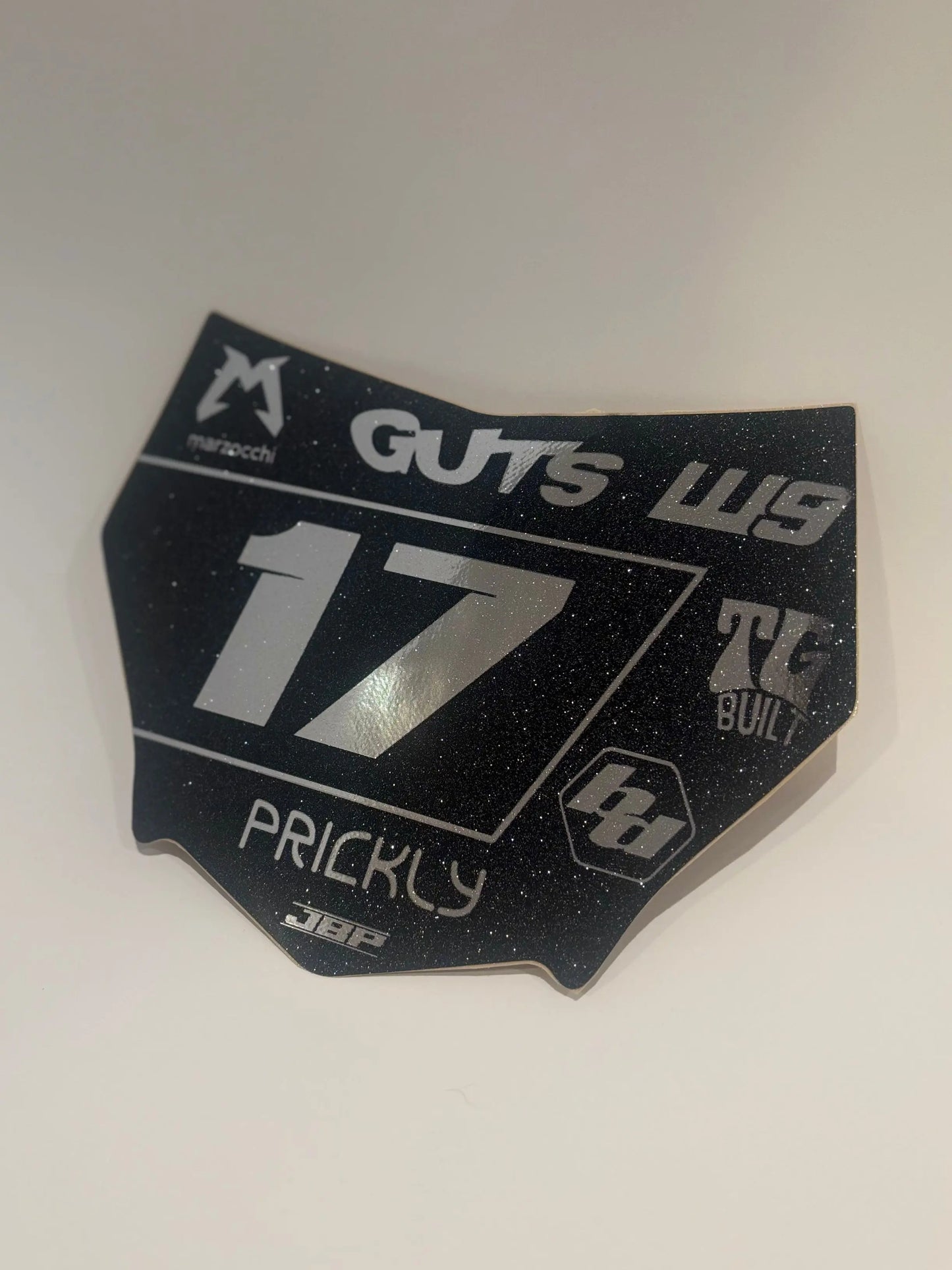 Predesigned Motocuts Plate Decal JBP