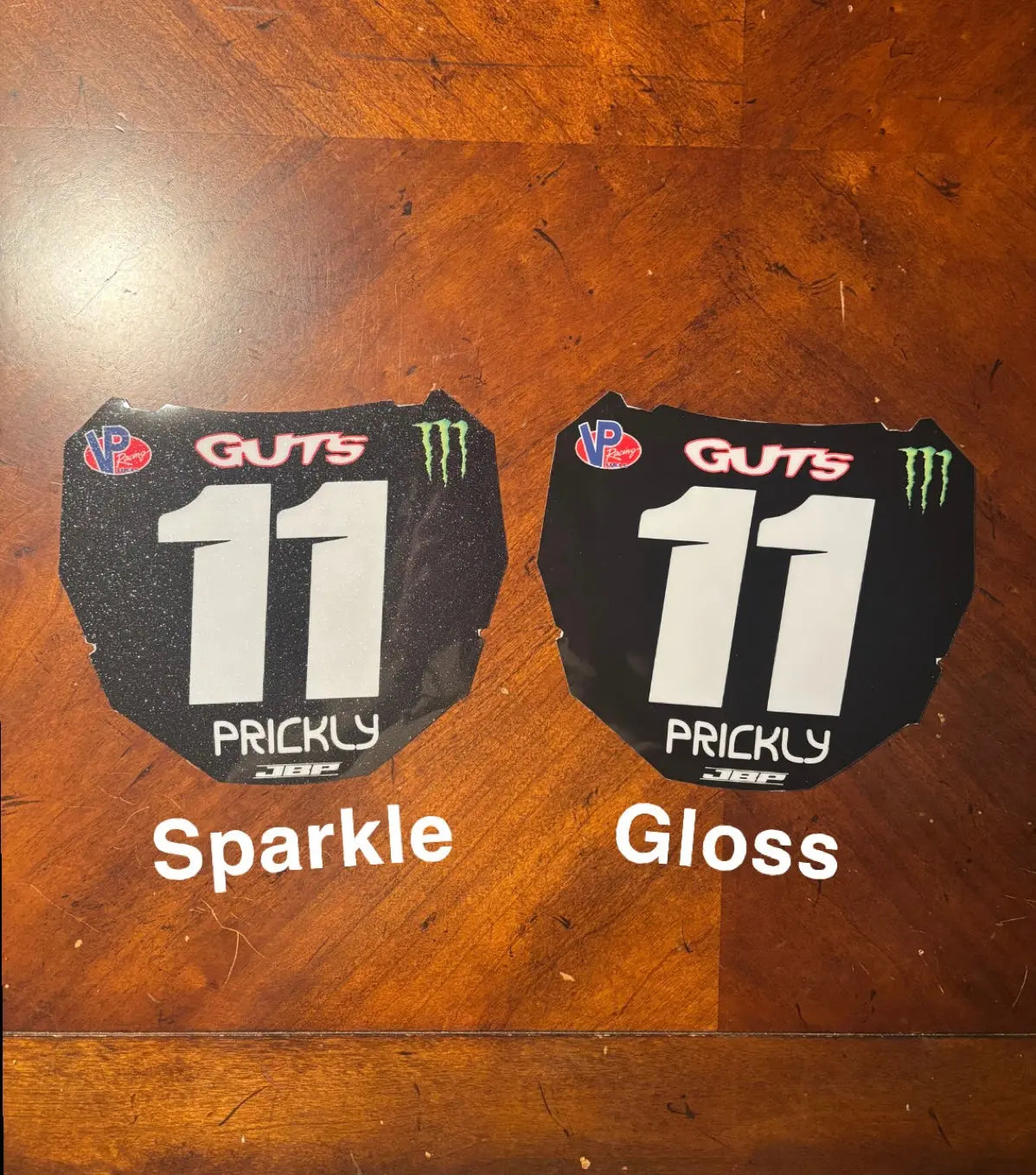 Predesigned Motocuts Plate Decal JBP