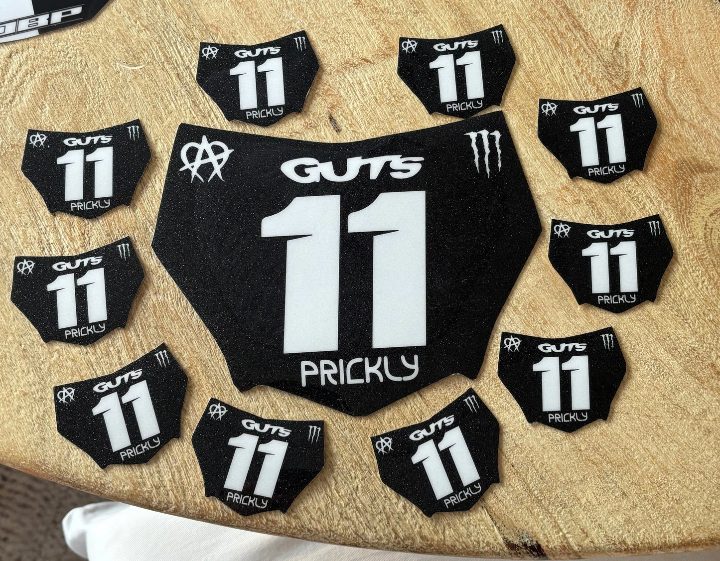 Predesigned Motocuts Plate Decal JBP